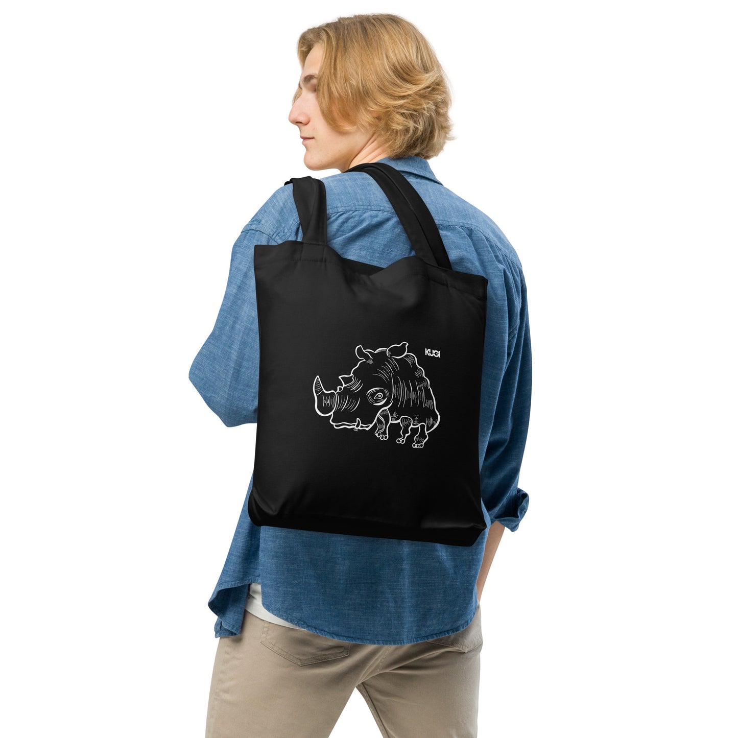 Rhino Tote Bag - Black