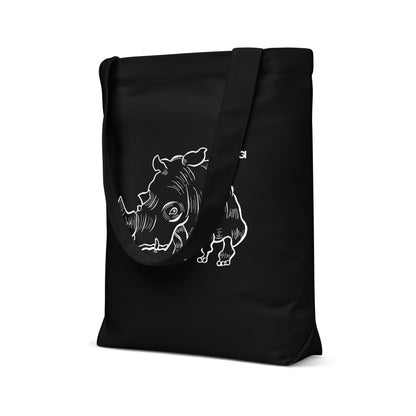 Rhino Tote Bag - Black