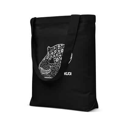 Bone Monkey Tote Bag - Black