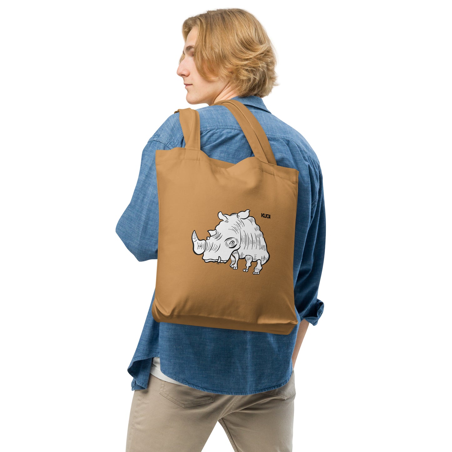 Rhino Tote Bag - Camel