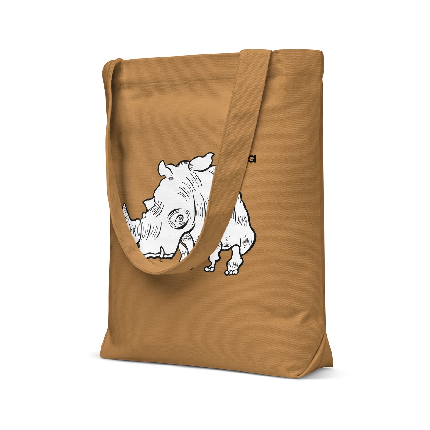 Rhino Tote Bag - Camel
